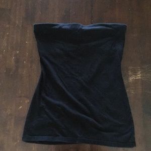 Black strapless cami